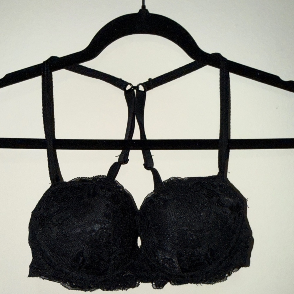 Black Lace Bra